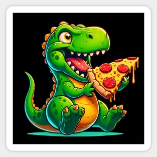 Funny Pizza T rex Dinosaur, Pizza Lover Sticker